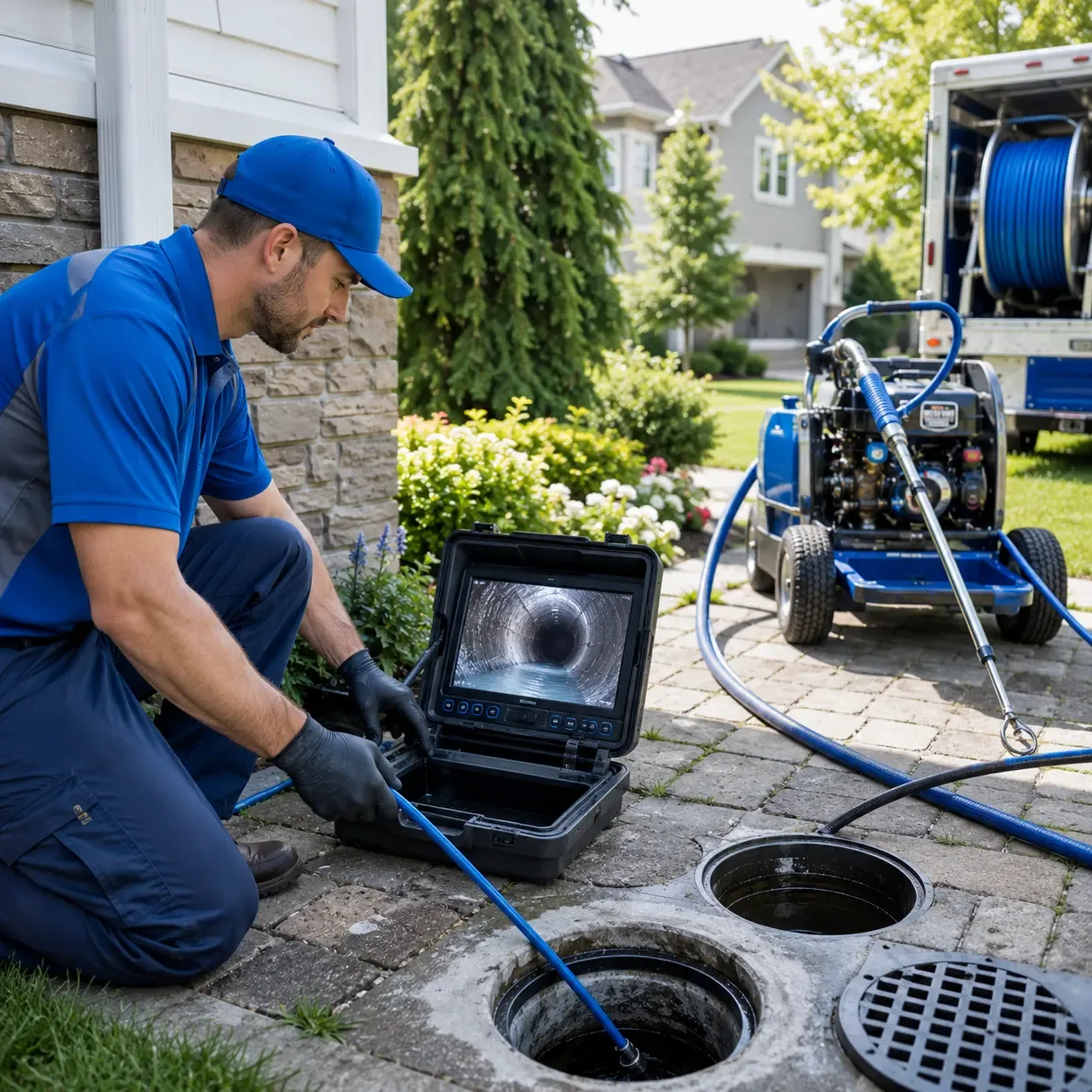 Outdoor drain cleaning professionals serving Trade, TN