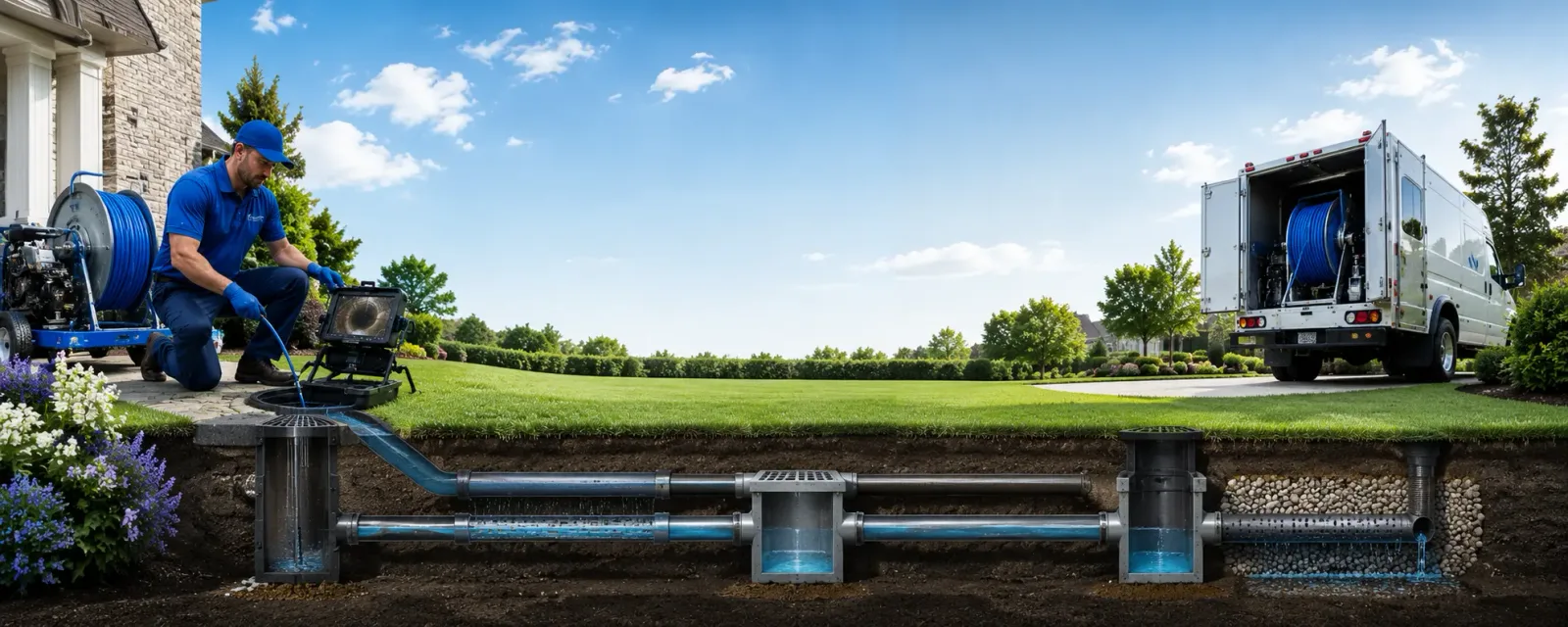 Outdoor drain cleaning information for Trade, TN